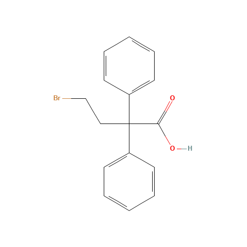 4-Bromo-2,2-diphenylbutyric acid chemical structure of 37742-12-4 FT-0660926