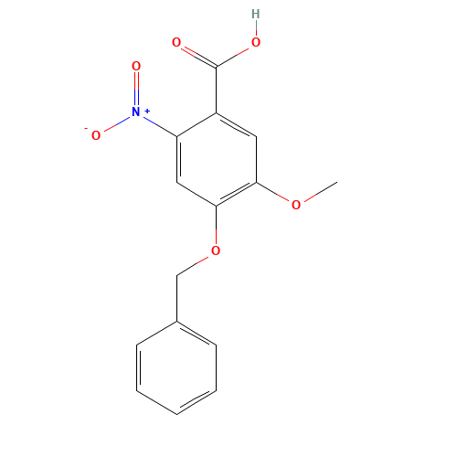 2-硝基-4-苄氧基-5-甲氧基苯甲酸 chemical structure of 60547-92-4 FT-0687127