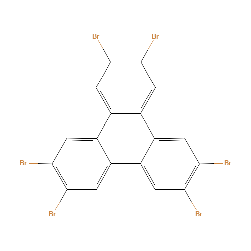 2,3,6,7,10,11-六溴三亚苯 chemical structure of 82632-80-2 FT-0696766